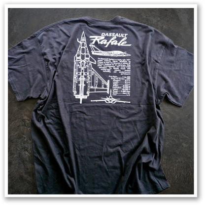 Dassault Rafale Fighter Jet T-Shirt - Technical Airframe Tribute | AeroJoy